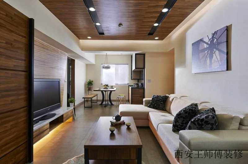 家装现代客厅吊顶效果图