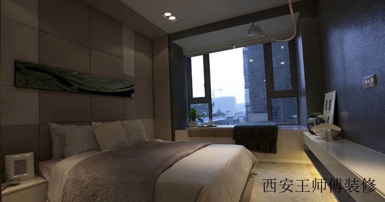 简约风格卧室飘窗效果图