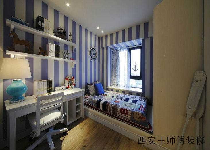 地中海风格儿童房墙纸装饰