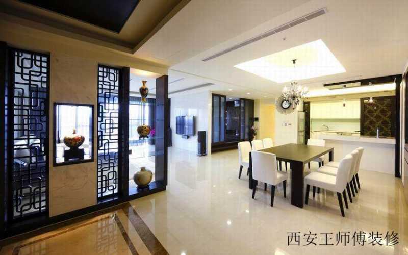 现代大三居餐厅展示图