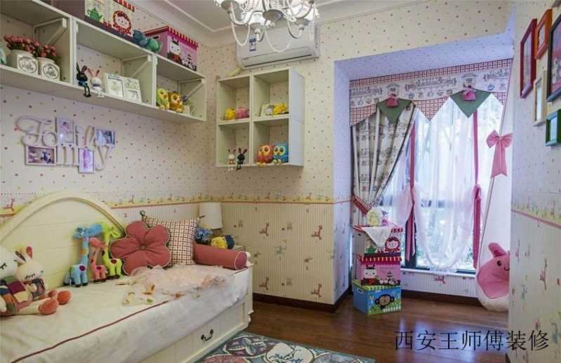 田园可爱儿童房设计装修效果欣赏图