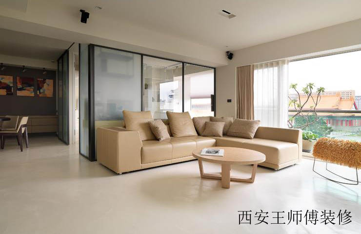 宜家简约风 客厅玻璃隔断设计