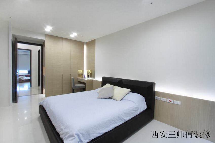 黑白简约现代卧室装饰图