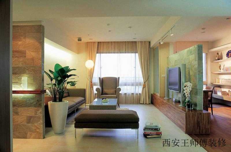 简约清新宜家风格三居室内隔断设计效果图