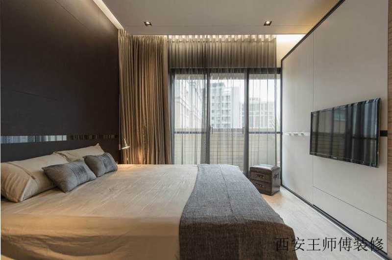 素雅现代卧室精装案例图