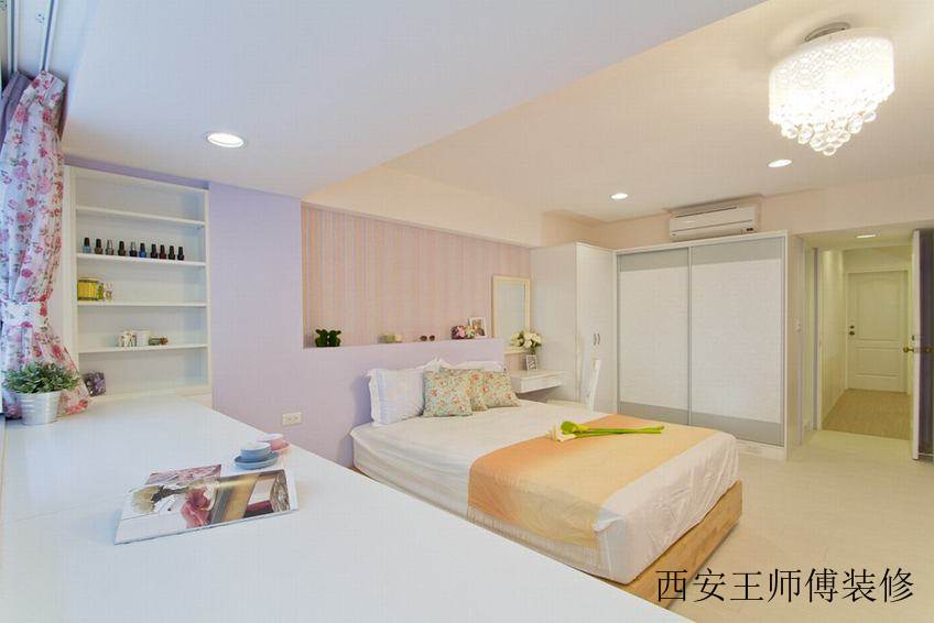 精美紫粉田园风卧室案例图