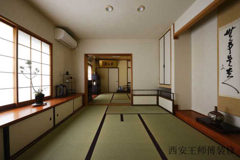 榻榻米日式装修风格家居垭口隔断设计