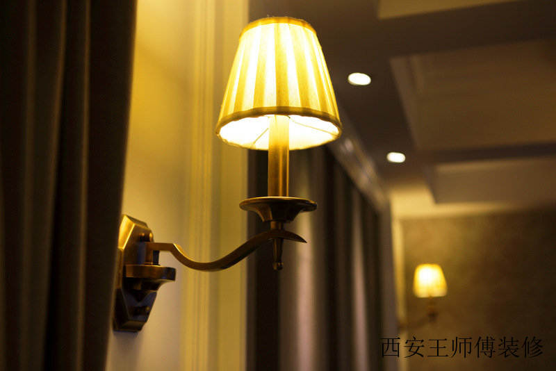 美式装修风格家居室内壁灯装饰效果图