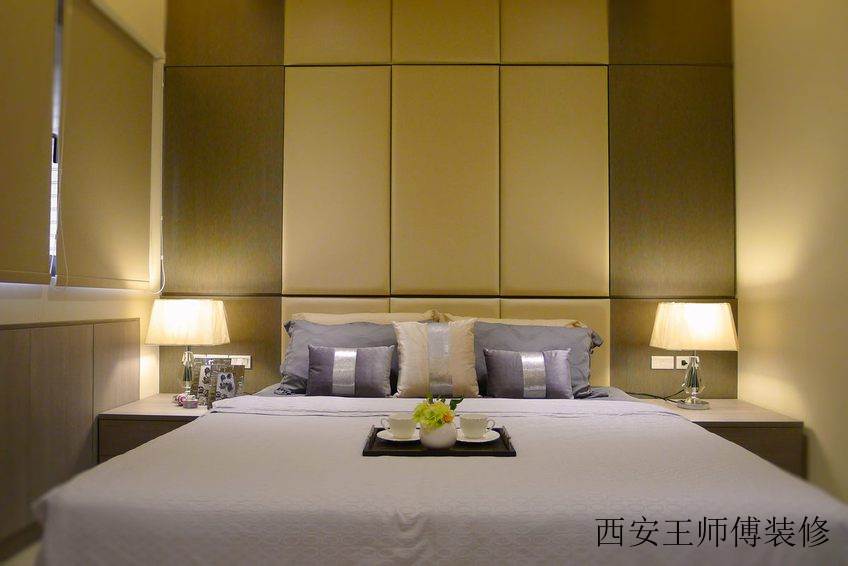 现代家装卧室台灯效果图