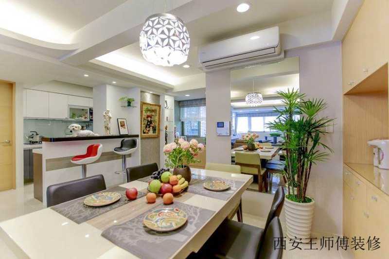 唯美简约现代餐厨房效果图
