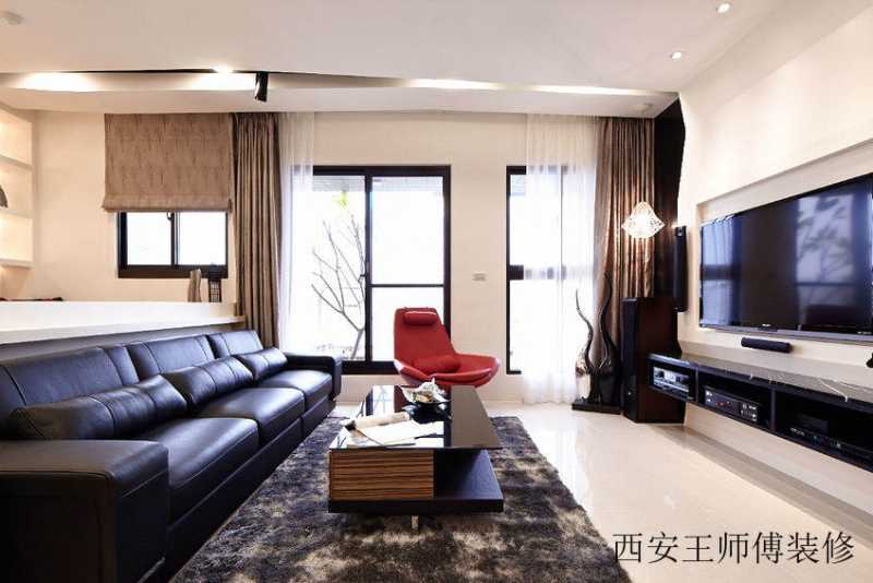 现代三居客厅家装效果图