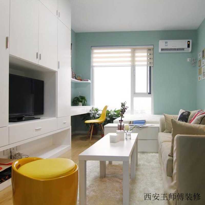 自然清爽田园家居客厅效果图