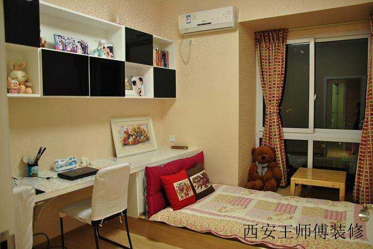 现代简约儿童房吊柜装饰图