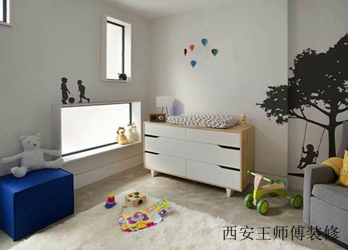 现代家装儿童房窗户设计图