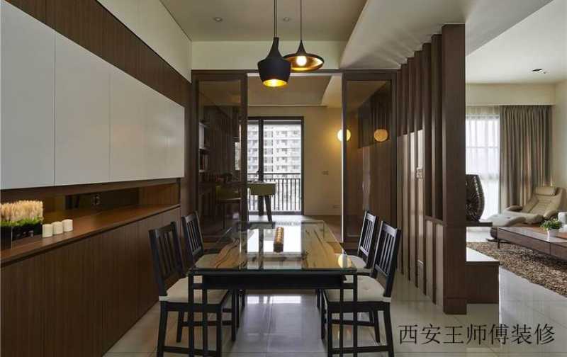 美式风格 家居室内隔断装修图