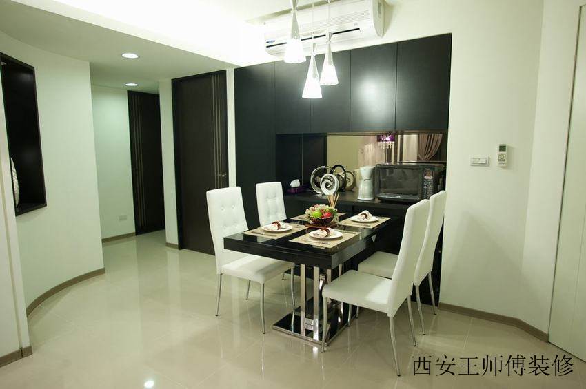 黑白简约现代餐厅案例图