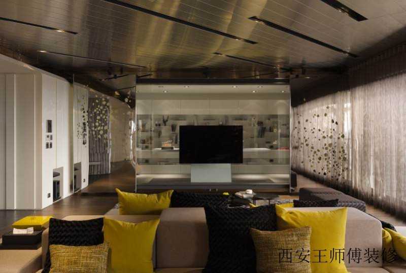 摩登素雅现代客厅装修设计图