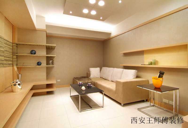 原木清新简约客厅精装样板间欣赏图