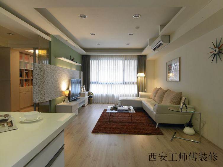 北欧设计风格客厅装潢效果图