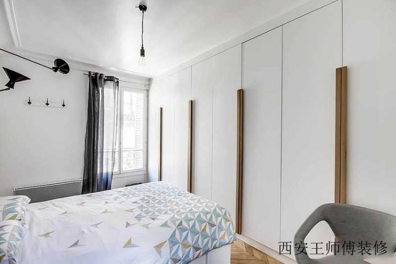 清新欧式宜家卧室订制衣柜设计装修图