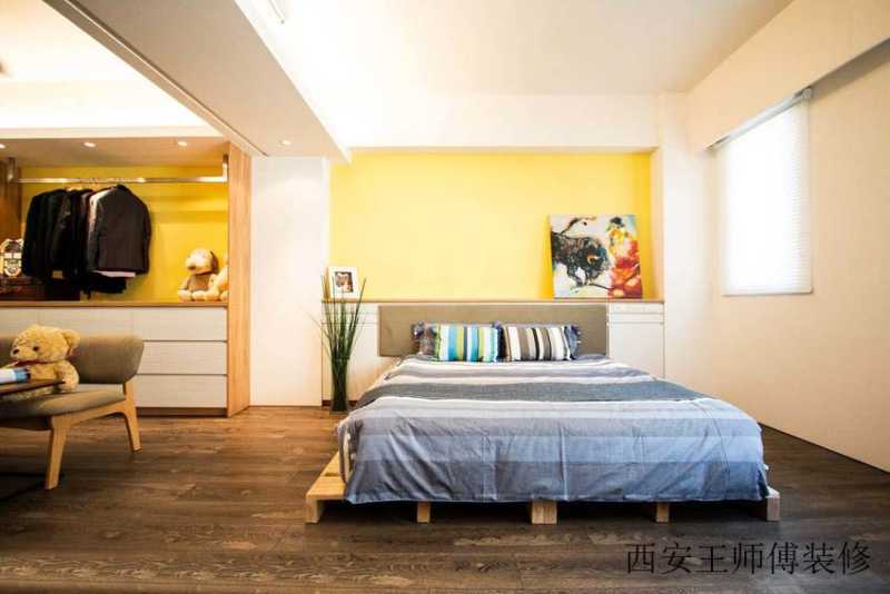 宜家风格卧室室内隔断设计