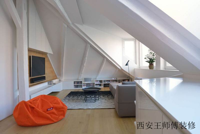 现代简约不规则客厅设计装修图