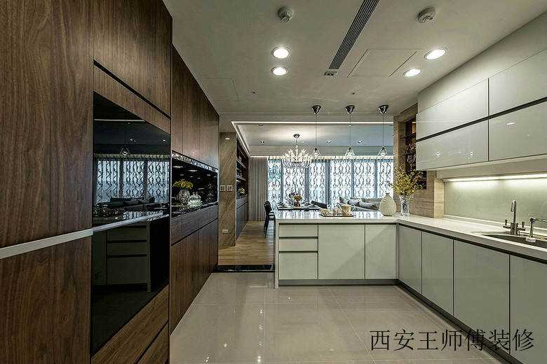 现代简约豪宅厨房装修设计效果图