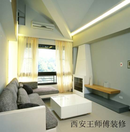 简约风格跃层客厅吊顶效果图