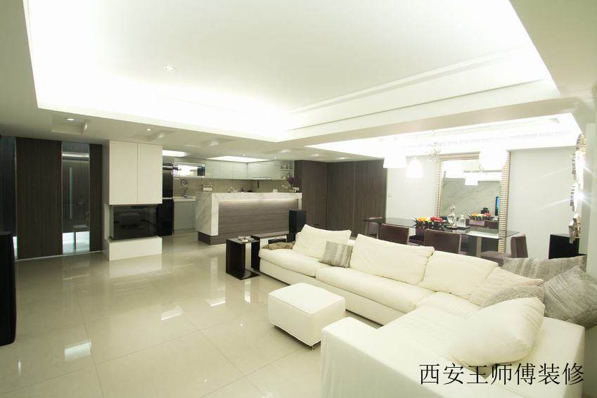 现代简约家居白色沙发装饰