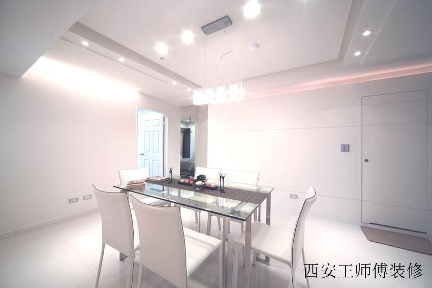 白色简约家装餐厅案例图