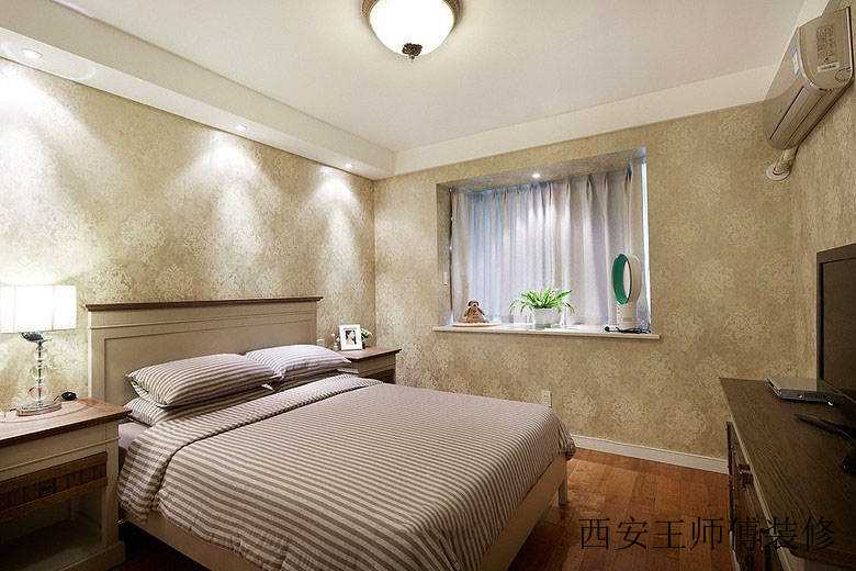 素雅简约地中海风格卧室小飘窗设计