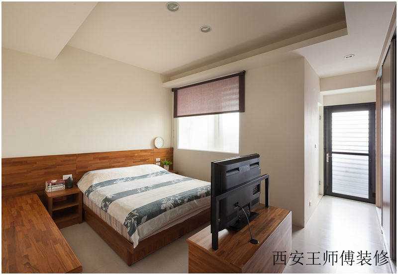 现代装修卧室原木家具装饰
