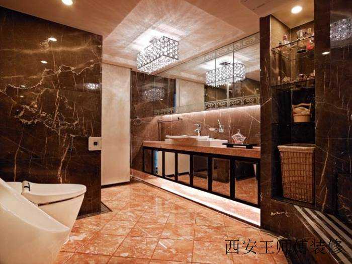 高端时尚家居卫生间欧式装修吊灯装饰效果图