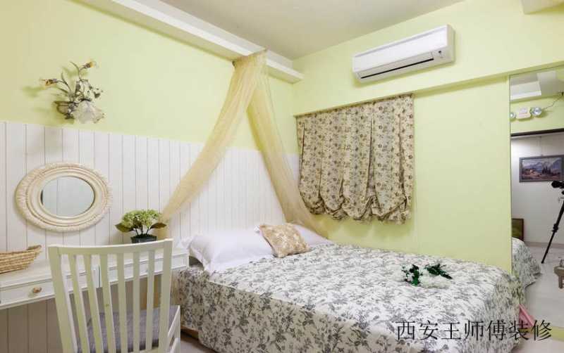清新现代卧室装潢欣赏图