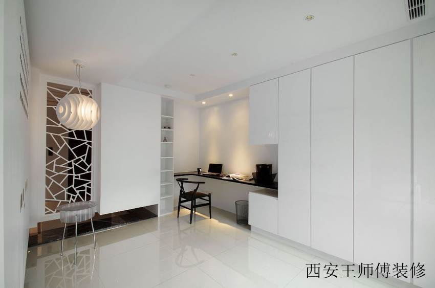纯净简约家居书房案例图