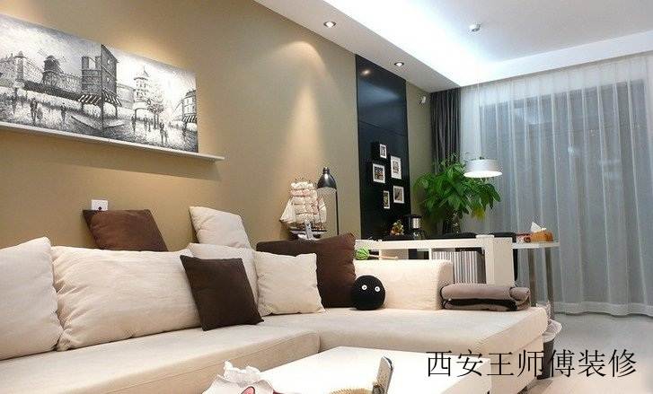 朴素清新现代小户型家居装饰图
