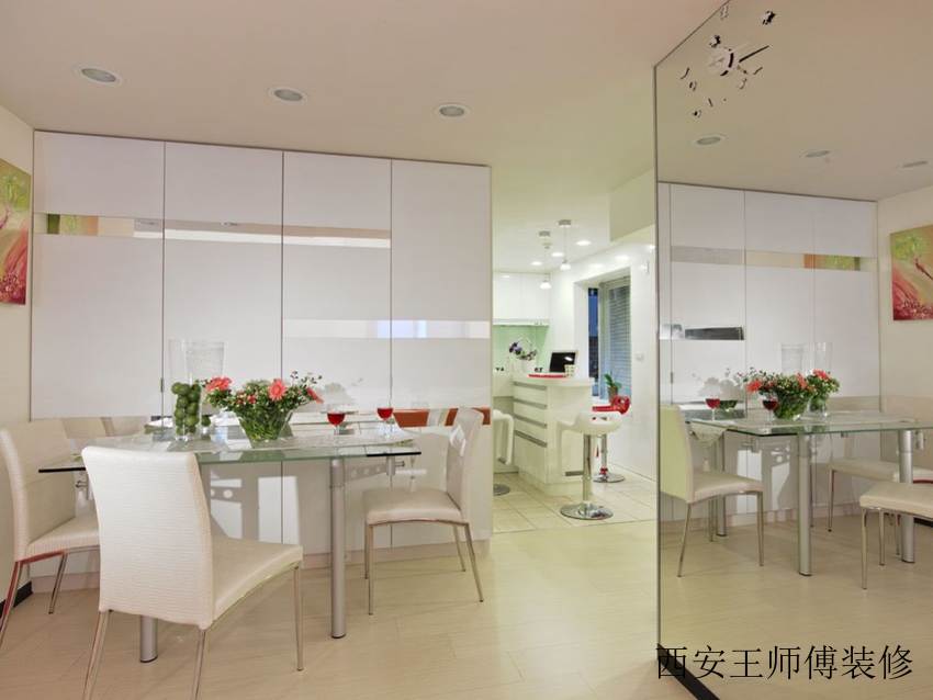 白色简约家居餐厅案例欣赏