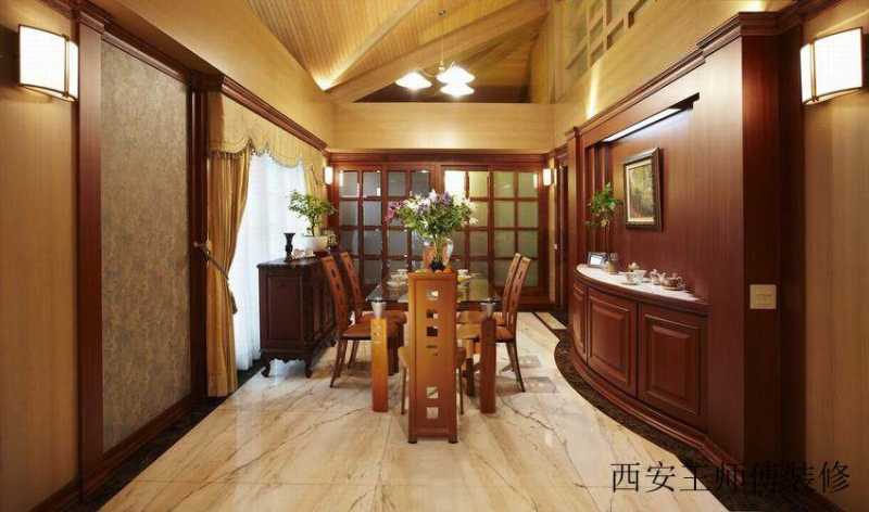 高端红木欧式豪华餐厅装修欣赏