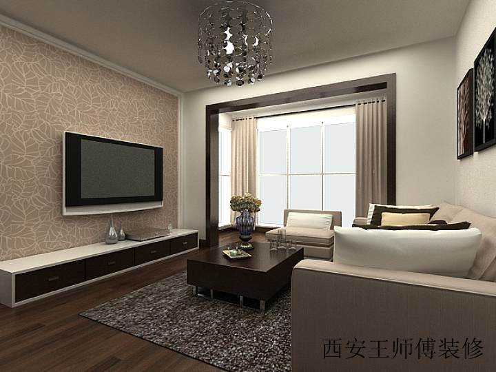 低奢都市现代风客厅飘窗效果图