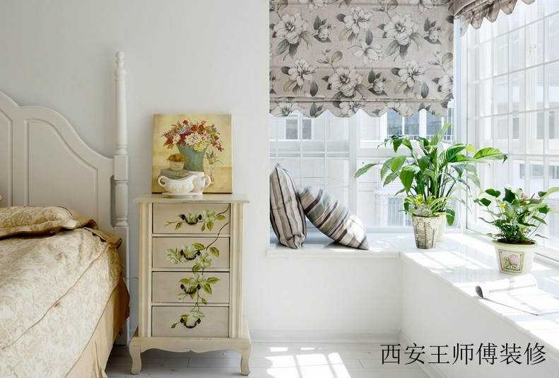 清新地中海卧室飘窗台面设计