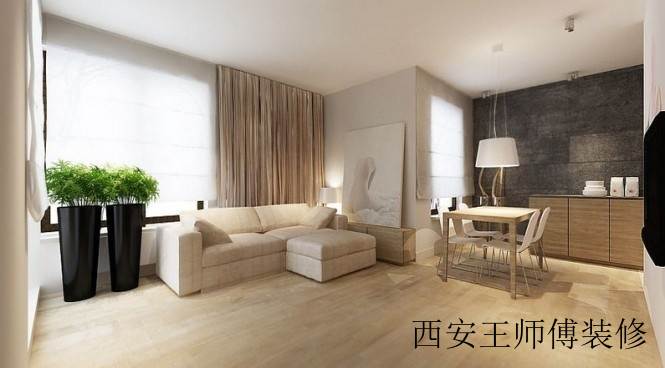 文艺混搭风 小复式客厅效果图