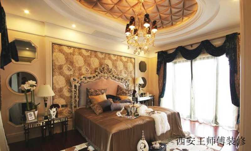 奢华贵族气息巴洛克欧式卧室装饰效果欣赏图