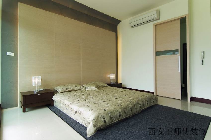 简约现代家居卧室隐形门设计欣赏图