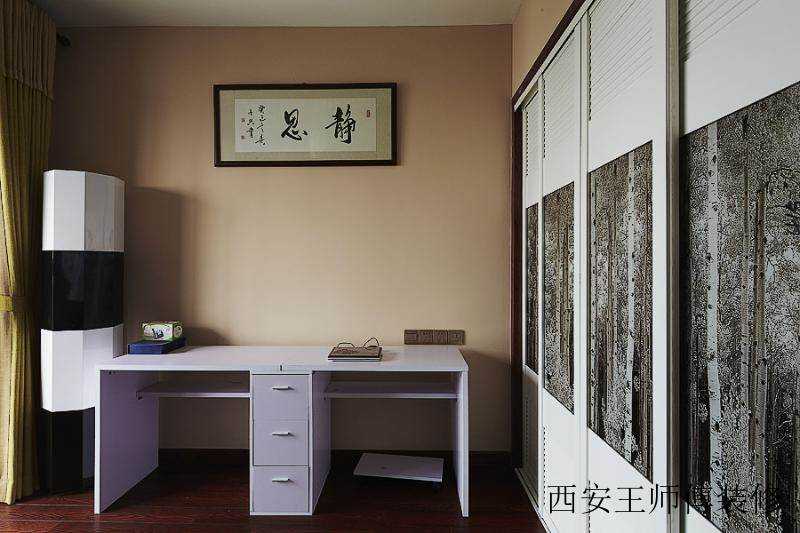 雅致中式风格书房字画装饰