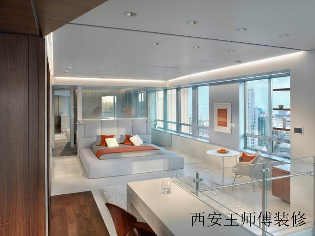 潮流现代简约复式卧室设计图