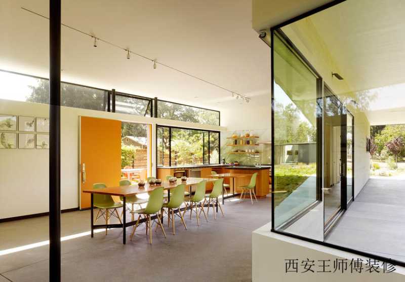 时尚优雅现代独栋别墅室内隔断装修图片