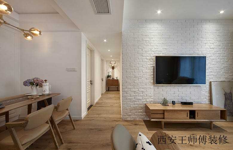 北欧风格艺术石膏背景墙效果图