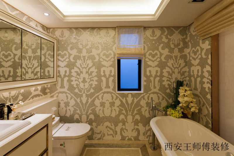 新古典装修 马赛克卫生间效果图