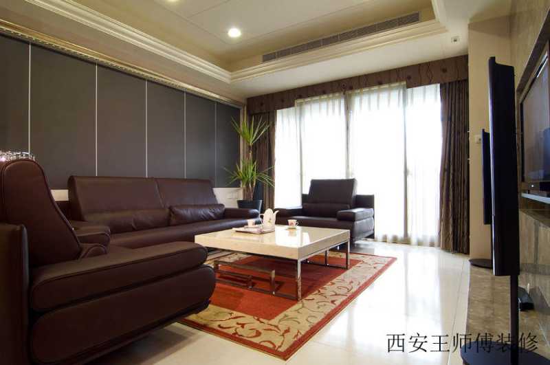 舒适现代简约客厅沙发装饰图