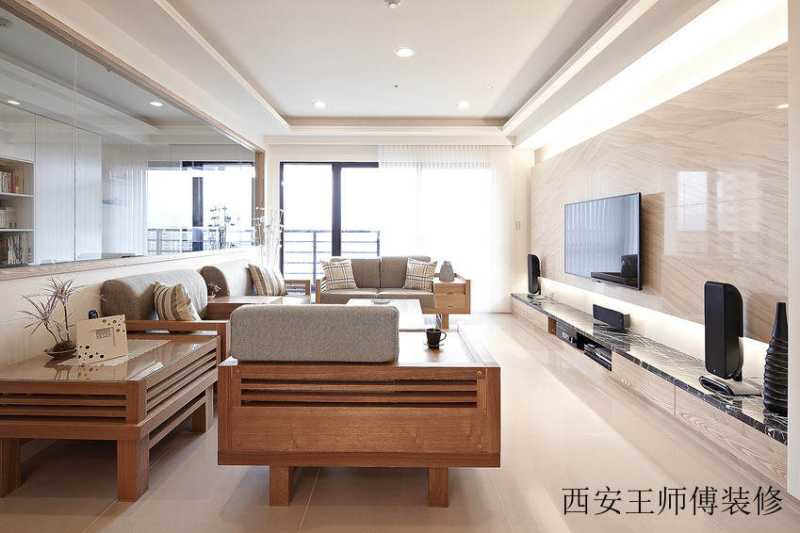 简约中式客厅沙发装饰图